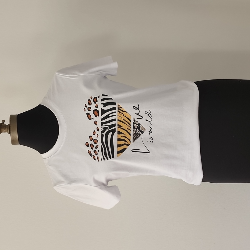 Maybe Wang White T-Shirt  Size: Various